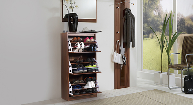 Pointe Shoe Cabinet Simple (Walnut)